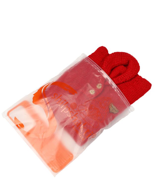 High Neck Collar Sweater - Red - Image 5